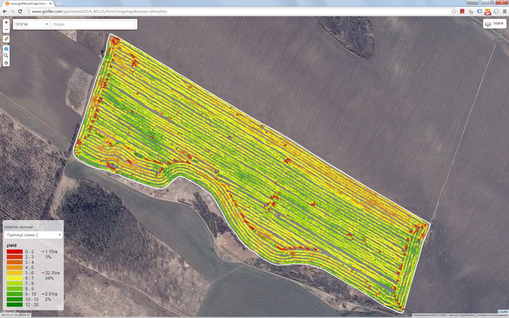 Картирование урожайности